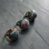 Anillo artesanal handmade cantabria millefiori caleidoscopio joyas encantadas acero regulable colores