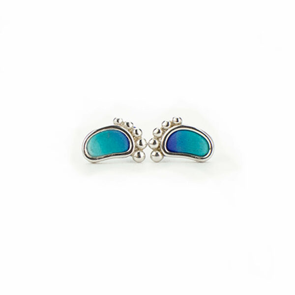 pies azul