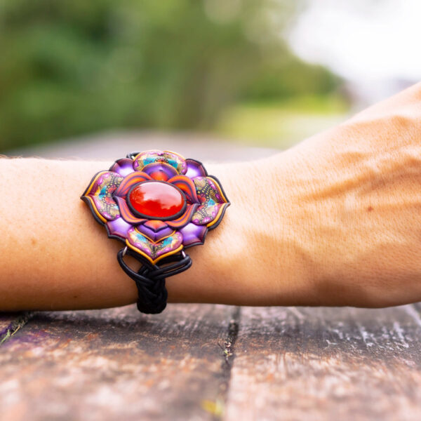 pulsera artesanal cantabria semipreciosa jaspe