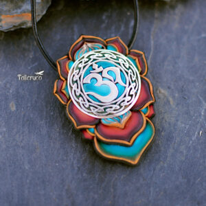 semipreciosa, lapislázuli, azul elegante joyería creativa collar colgante medallón artesanía artesanal cantabria