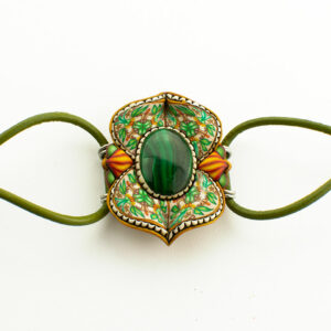 pulsera malaquíta verde