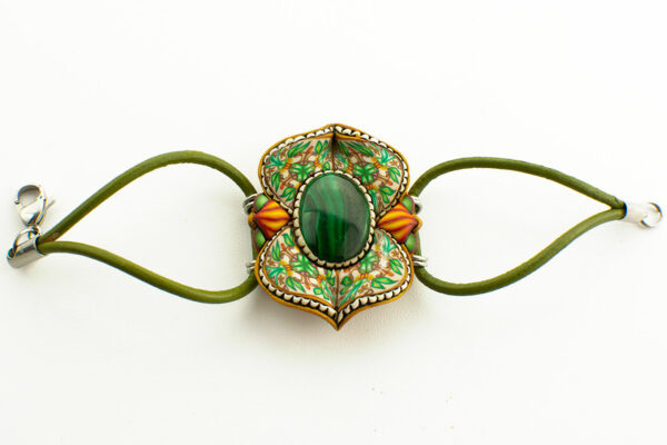 pulsera malaquíta verde